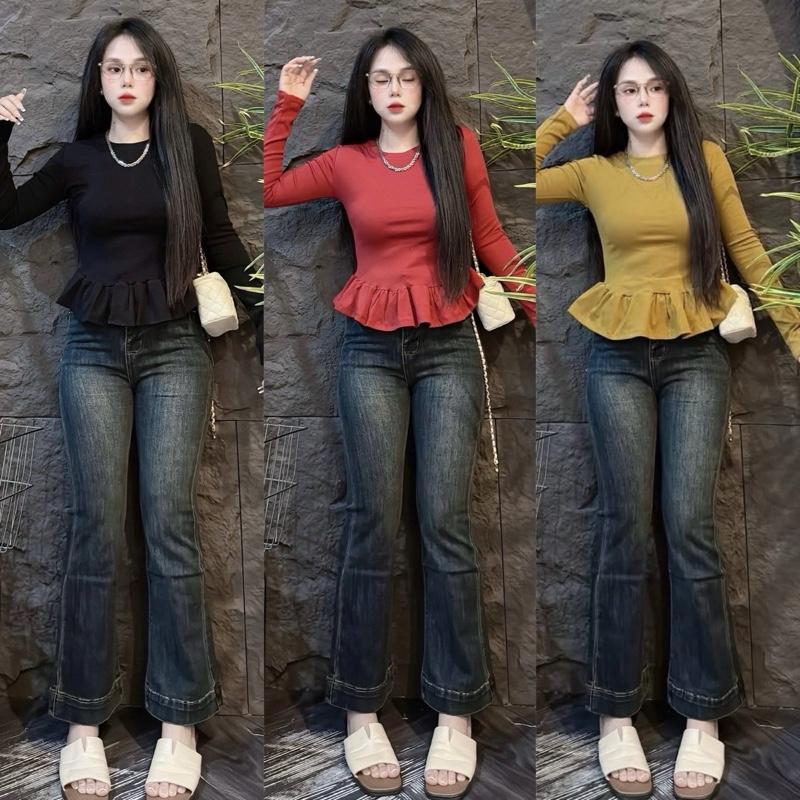  193_Áo thun tay dài  FOM ÔM   bèo xoè xinh xắn 