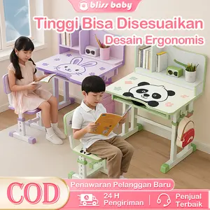 【COD】Meja Belajar Anak Set Kursi Paket Meja Kursi Sekolah Anak Meja Tulis Anak Meja Siswa Mudah Dipasang
