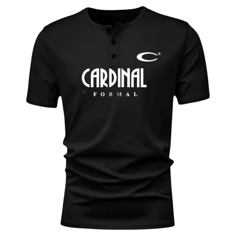 KAOS COWOK LENGAN PENDEK SABLON CR  / Kaos Hanley Pria Lengan Pendek / Kaos Kancing Pria Lengan Pendek Pria / Kaos Sablon CR Distro Keren Dewasa Motif Polos 4