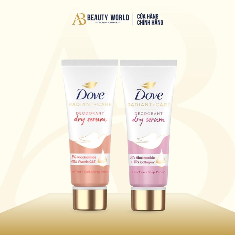 Kem Khử Mùi Dove Collagen, Vitamin E & B3 Se Lỗ Chân Lông, Sáng Mịn Đều Màu Da 40ml AB Beauty World