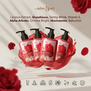 YONI SKIN CARE  - LEBIH HEMAT ISI 4 PCS BODY WASH RED ROSE | A 03