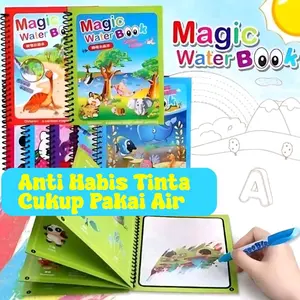 Magic Water Book B5 Buku Gambar Buku Mewarnai Coloring Book Mainan Edukasi Anak Magic Water Book B5 Buku Gambar Buku Mewarnai Coloring Book Mainan Edukasi Anak