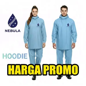 Nebula Setelan Jas Hujan Hoodie Anti Rembes Kuat Tahan Lama untuk Pria dan Wanita