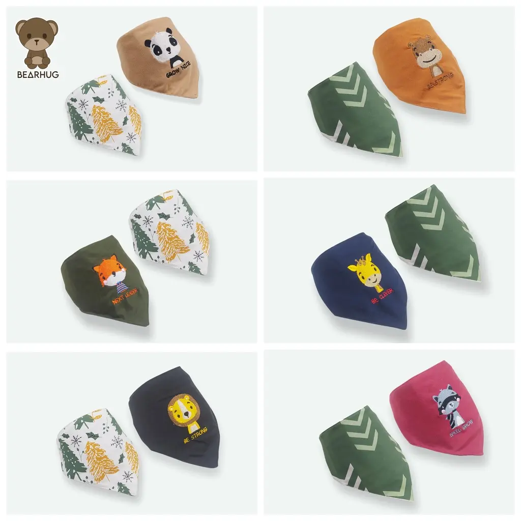 Bearhug Slaber / Bib Bayi Laki-laki Segitiga XVX Model Coboy Trendy 1 PCS