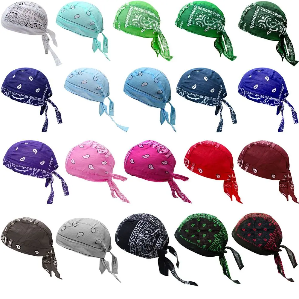 Breathable Polyester Quick Dry Cap Riding Hat Headband Cycling Bandana Bicycle Headscarf Cycling Caps Helmet Liner