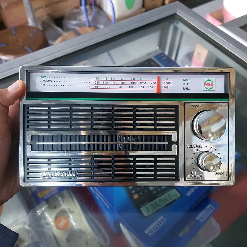 PROMO TIKTOK Radio jadul baterai listrik 3ban AM/SW/MW (Real picture) 0