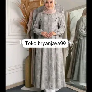gamis dharby/dnl Ruxury bahan matros all new