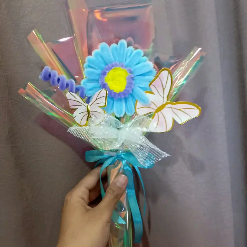 Buket Bunga Daisy Mix Kupu-Kupu/Buket 1 tangkai 4