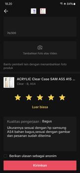 Product Review of ACRYLIC Clear Case SAM A55 A15 A35 A25 A14 A54 A34 A24 4G 5G Casing Fuze Hybrid Bening Crystal Shockproof from r**s 0