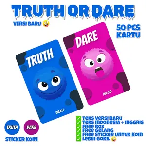 Kartu Permainan Truth or Dare Edisi 1 - Monster Face Card Games Toys Kartu Permainan Truth or Dare Edisi 1 - Monster Face Card Games Toys