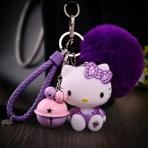 Gantungan tas Kitty pompom | Gantungan tas lucu | Aksesoris tas