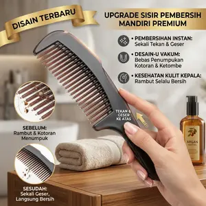 Sisir Pijat Sisir Energi Sisir Berongga Anti Minyak Rambut, Sisir Kecantikan Tanpa Cuci, Sisir Penghilang Minyak Untuk Rambut Berminyak Penggunaan Rumah