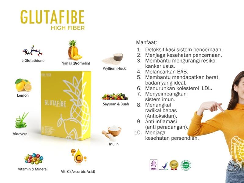 Glutafibe Pencuci Usus Rekomendasi dokter Cahyono / dr cahyo  Official Store 2