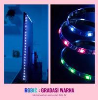 Gambar [PROMO] BELI 1 GRATIS 1 WiZ TV Sync Lights 75”- 85” with HDMI Box - Lampu TV, Bundle TV Sync 75"-85" Gratis WiZ Neon RGBIC LED strip 5m dari WiZ Lighting Official Shop Kota Administrasi Jakarta Timur 3 Tokopedia