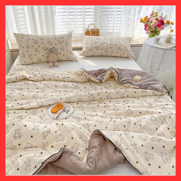 Mền Hè Cotton Đũi Hàn Quốc – Chống Nóng, Không Bám Mùi, Dùng Cho Trẻ Em Và Người Lớn 1
