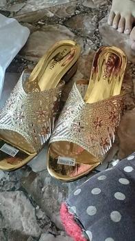 Product Review of KAKEN SICI SANDAL PESTA WANITA SANDAL HAK TAHU MOTIF PAYET IMPORT HAK BUNGKUS 3 CM YD 012 from B**🩵 0