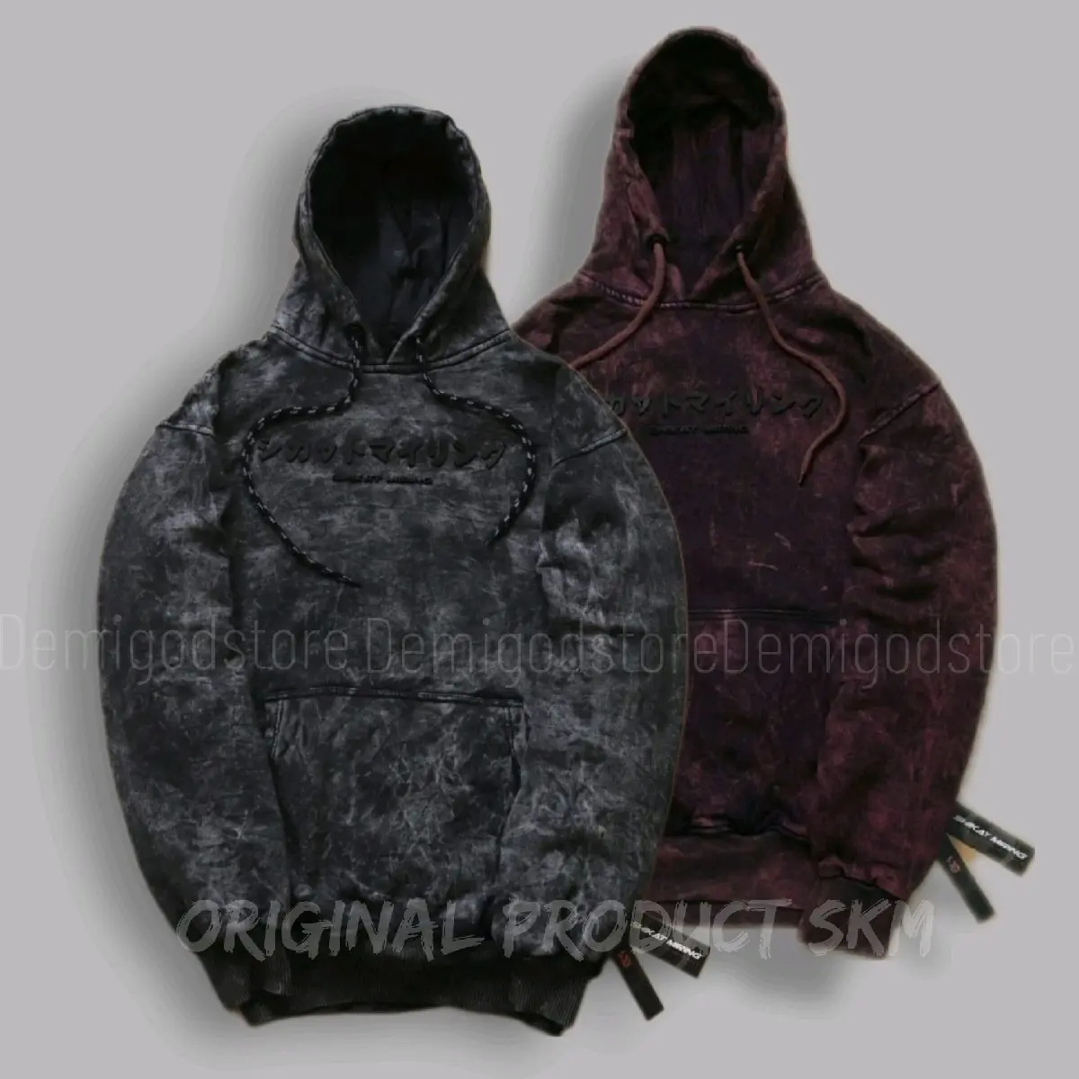 SHIKAT MIRING - SWEATER HOODIE PULLOVER SANDWASH AKSARA NATURALIS