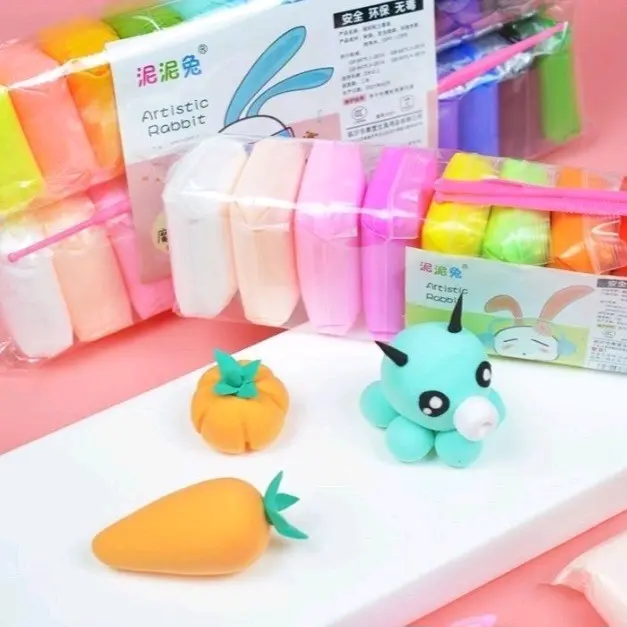 MAINAN CLAY ISI 12 PCS/CLAY TOYS/CLAY WARNA WARNI/CLAY 1