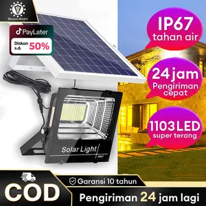 【Garansi 10 tahun】2000W Lampu tenaga surya  solar panel Lampu  solar cell lampu outdoor lampu sorot solar cell Super terang Sorot Surya Lampu Jalan 0 Biaya listrik sepanjang tahun Kontrol Cahaya Cerdas tahan air IP67 Taman halaman dalam dan luar ruangan
