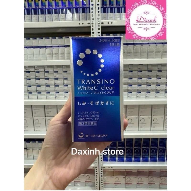   Hộp Lớn 240 Viên  Viên Uống Hỗ Trợ Sáng Da Transino White C Clear 