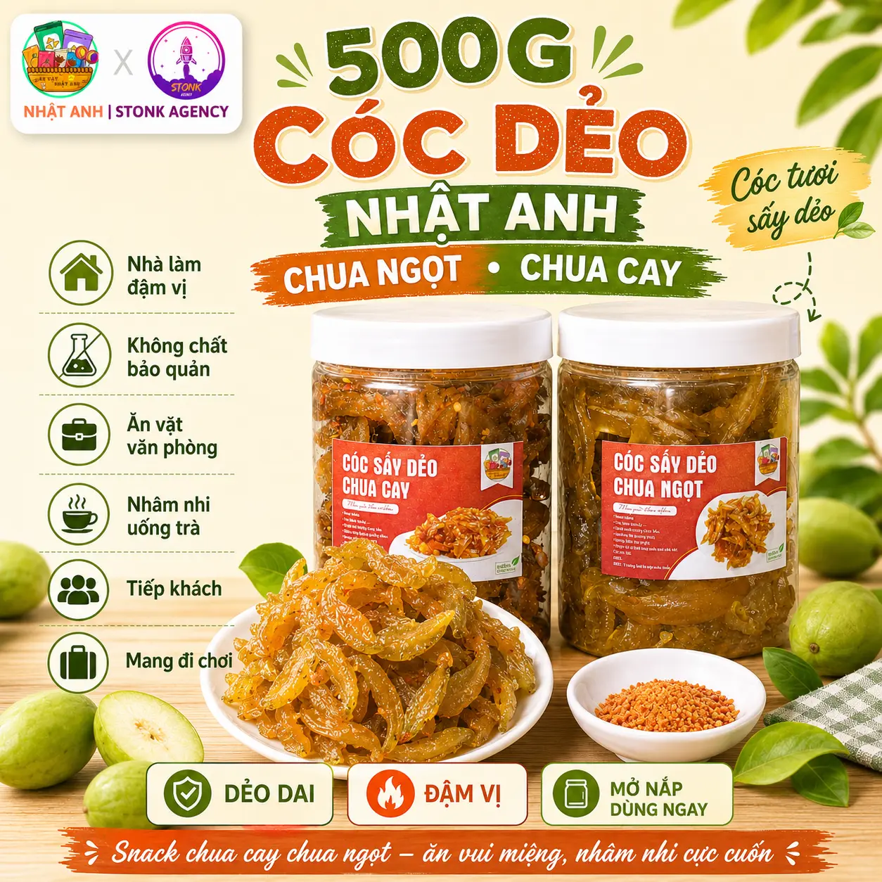500G Cóc Dẻo Nhật Anh, Cóc Tươi Sấy Dẻo Chua Ngọt Chua Cay, Đồ Ăn Vặt Chua Cay Nhà Làm, Không Chất Bảo Quản, Ăn Vặt Văn Phòng, Nhâm Nhi Uống Trà, Tiếp Khách, Mang Đi Chơi, Dẻo Dai Đậm Vị, H