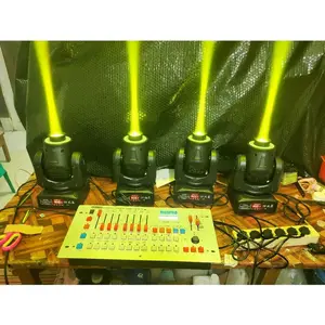PAKET LIGHTING EMPAT MOVING HEAD GOBO PLUS LED STRIP DAN MIXER DISCO 240