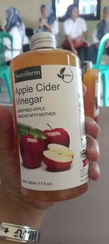 Product Review of NUTRIFARM CUKA APEL 500ML WITH MOTHER CUKA APEL 500 ML organik from t**3 1