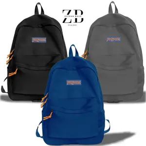 Zafran bags-Tas JANSPORT Backpack Sekolah SD SMP SMA  Pria Wanita keren Elegan unsiex Fungsional Ransel Leptop Hitam Travel