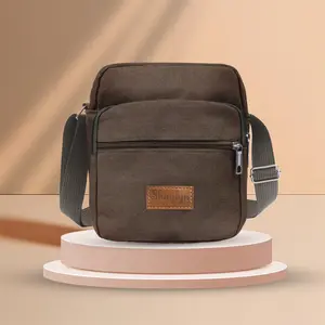 Tas Selempang Kanvas Pria Sling Bag Import Cowok Termurah Multifungsi Kasual Style - YS080