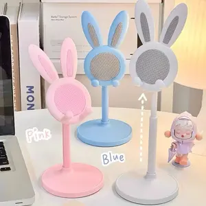 Stand Holder Phone Kelinci Cute Folding Dekstop Univers*l Portable