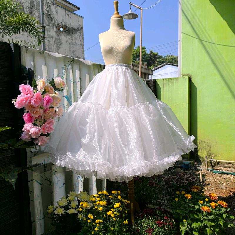 [ YUKA SHOPPU ] READY PREMIUM Lolita Petticoat / rok tutu / pengembang rok 7