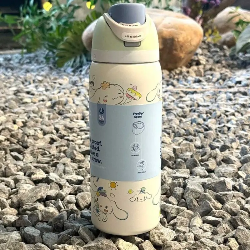 Borraccia Termica Owala Freesip 24oz Acciaio Inox Cinnamoroll - Con Cannuccia, Isolata