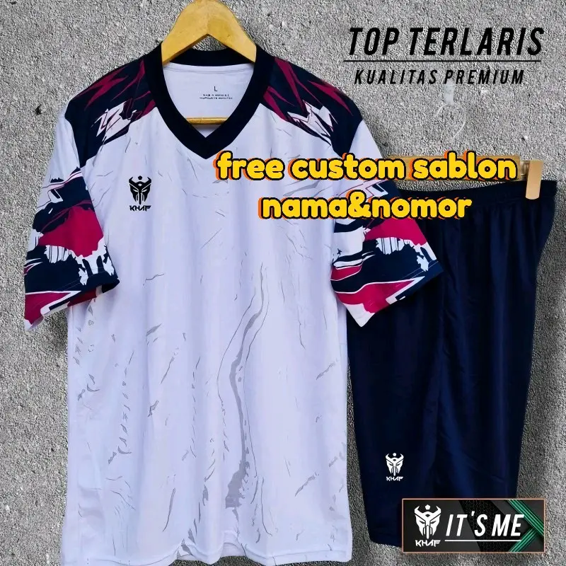 Jersey Volly Futsal Bola Custom Sablon Nama Nomor - Lokal High Quality Dryfit jersey wanita korean style baju voli kostum Sport 8