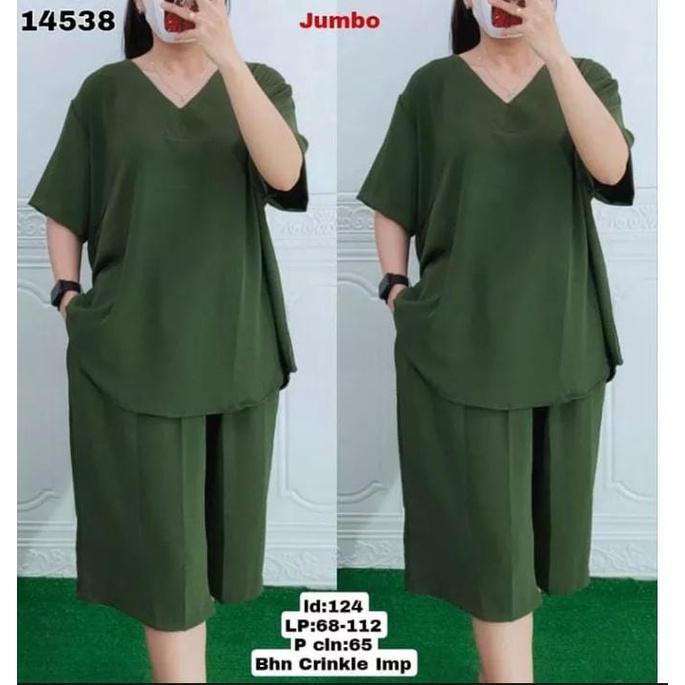 Product Introduction of Setelan Andin Crinkle Terbaru Jumbo Wanita Airflow - Baju Celana Airflow 25