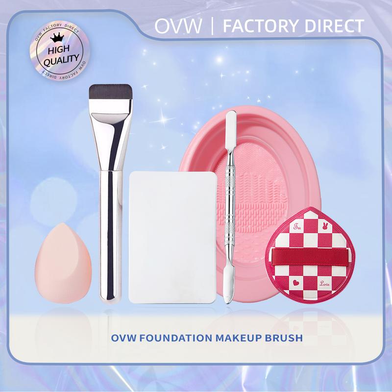 Cọ Trang Điểm Kem Nền OVW, Siêu Mỏng, Cho Bọt Biển Trang Điểm, Thích Hợp Để Trộn Sơn Dạng Lỏng, Bảng Màu, ZH00029