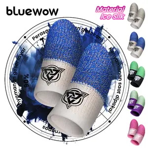 ‌BlueWow Finger Sleeve/Pro Lengan Jari- bluewow/ Sarung Jari Gaming Generasi Baru - Material Ice Silk/Shark V4 Series Finger Sleeve Gaming-Material Nanofiber Premium | High Sensitivity & No Miss Touch | Anti-Sweat + Screen Safe untuk Garena/PUBG/MLBB