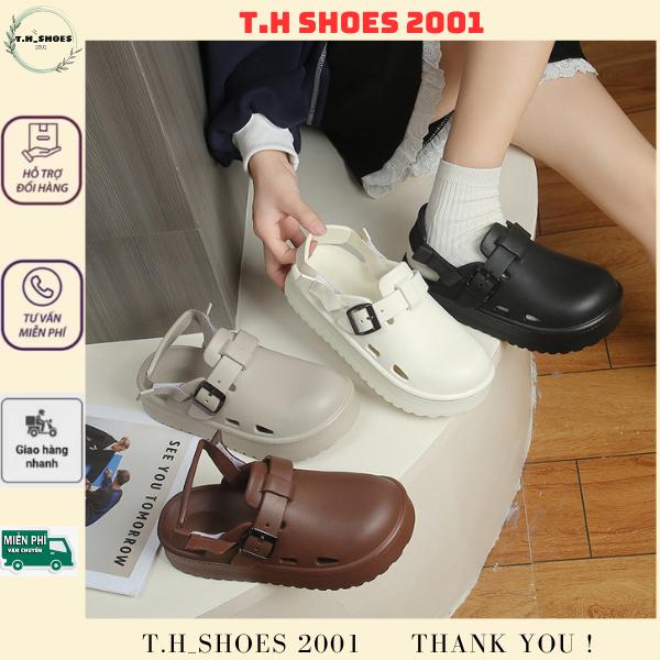 (Quai Tháo Được) Dép Sục Nam Nữ EVA Đế Cao 4Cm Kiểu Dáng Trẻ Trung Êm Chân Chống Trượt Quai Tháo Rời Dễ Phối Đồ Mẫu Mới Hàng QCCC (có size cho nam 42-45)