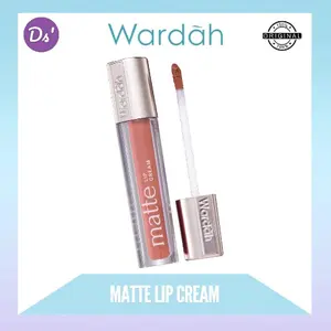 WARDAH Lip Cream - Matte Lip Cream 4 g Warna Intense dan Tahan Lama Matte Finish Teksture Creamy