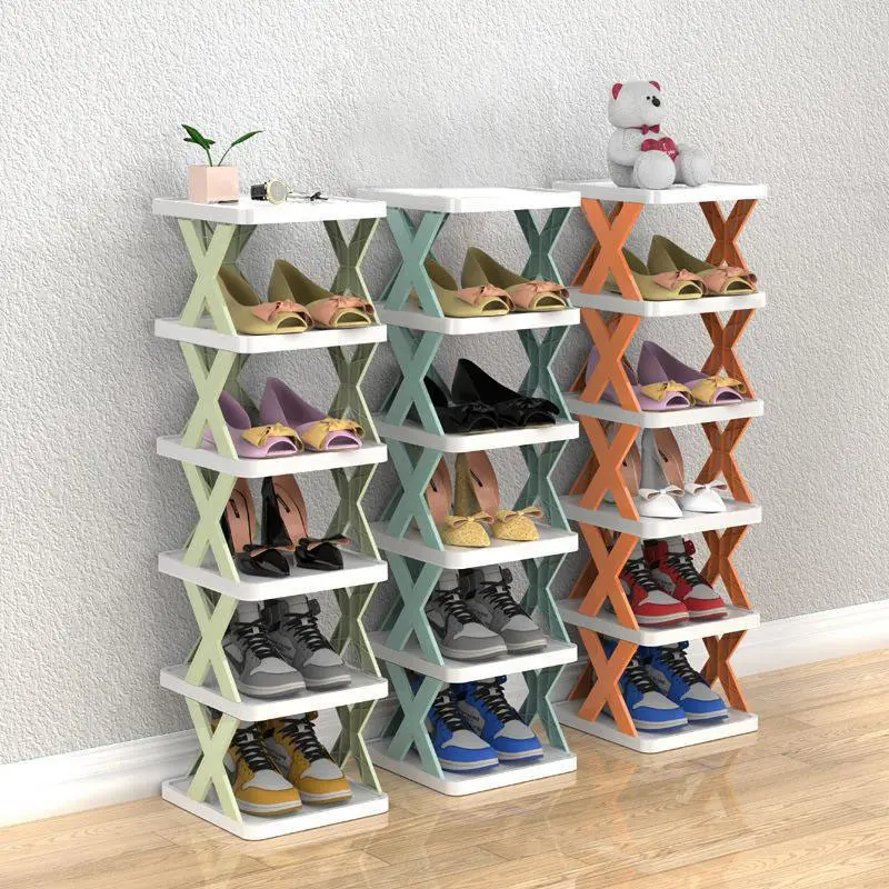 Kitchenz Rak sepatu 9 Susun-26cmx24cmx130cm Rak sepatu plastik X  Rak sepatu aesthetic Rak sepatu susun Rak sandal 1