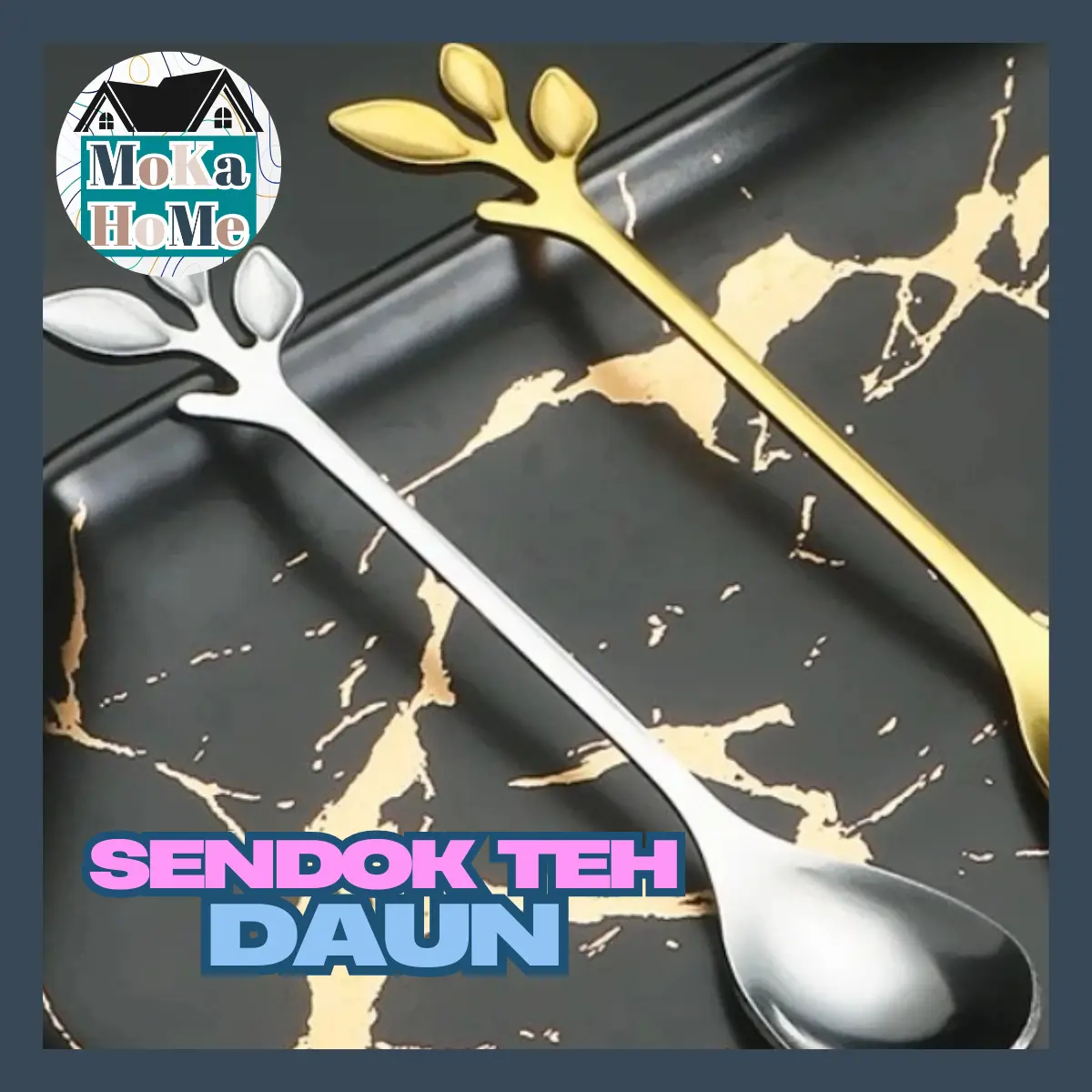SENDOK TEH DAUN STAINLESS STEEL / SENDOK DESSERT
