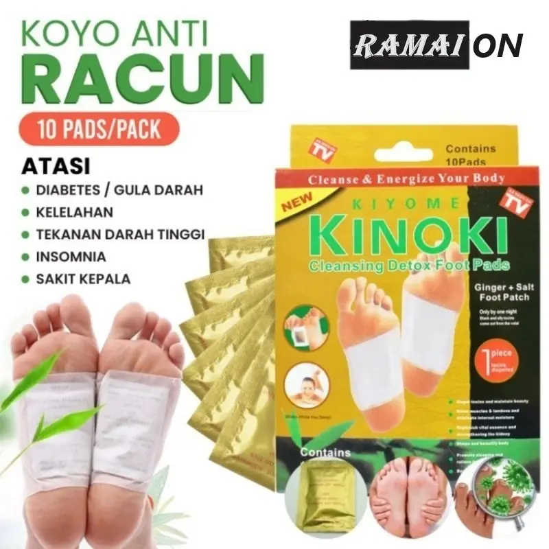 ( PAKET HEMAT 5 BOX KINOKI 50 PADS ) KINOKI GOLD DETOX KOYO KAKI ASLI HERBAL ORIGINAL