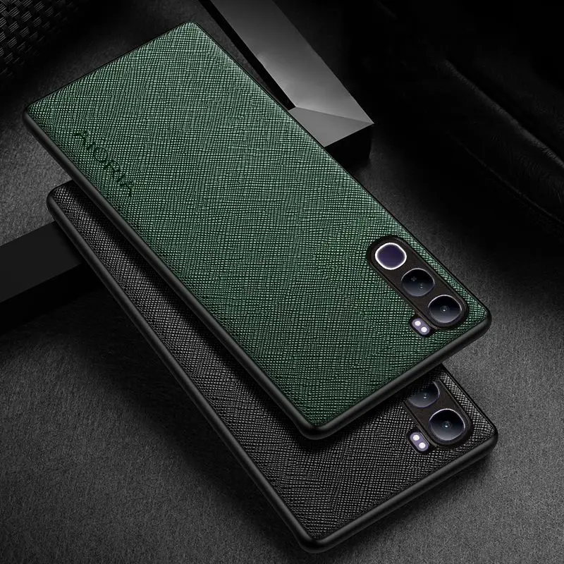 CASE FOR VIVO V40 LITE SOFTCASE CANVAS CROSS PATTERN