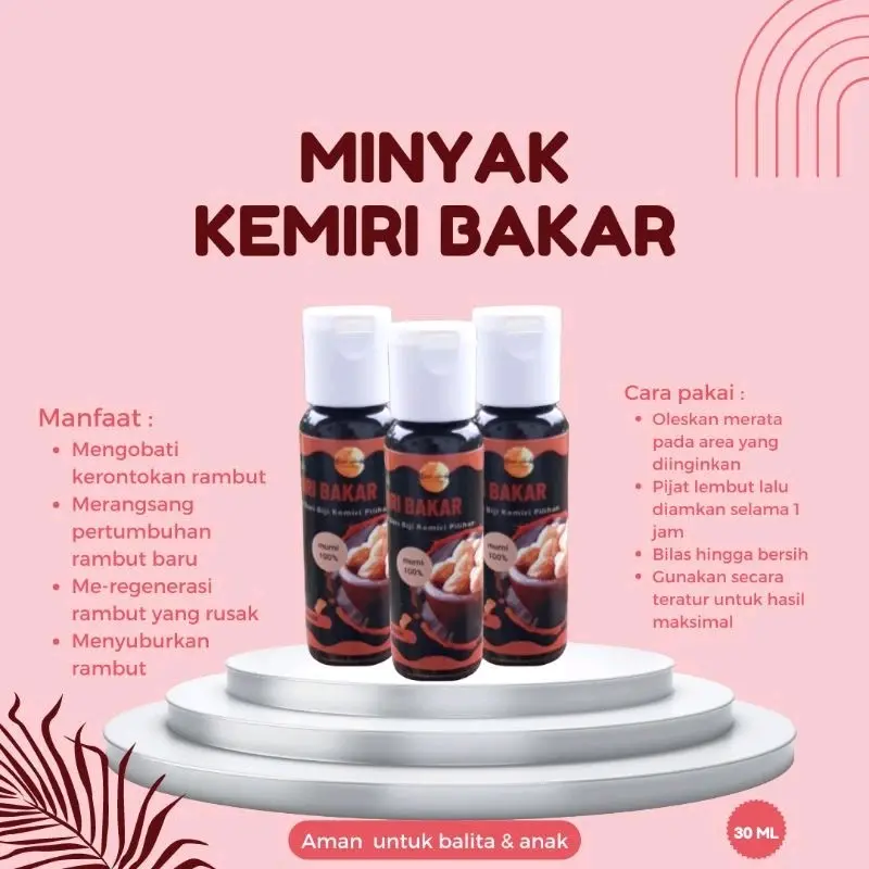 Minyak Kemiri Bakar % Murni tanpa Campuran 30 ml
