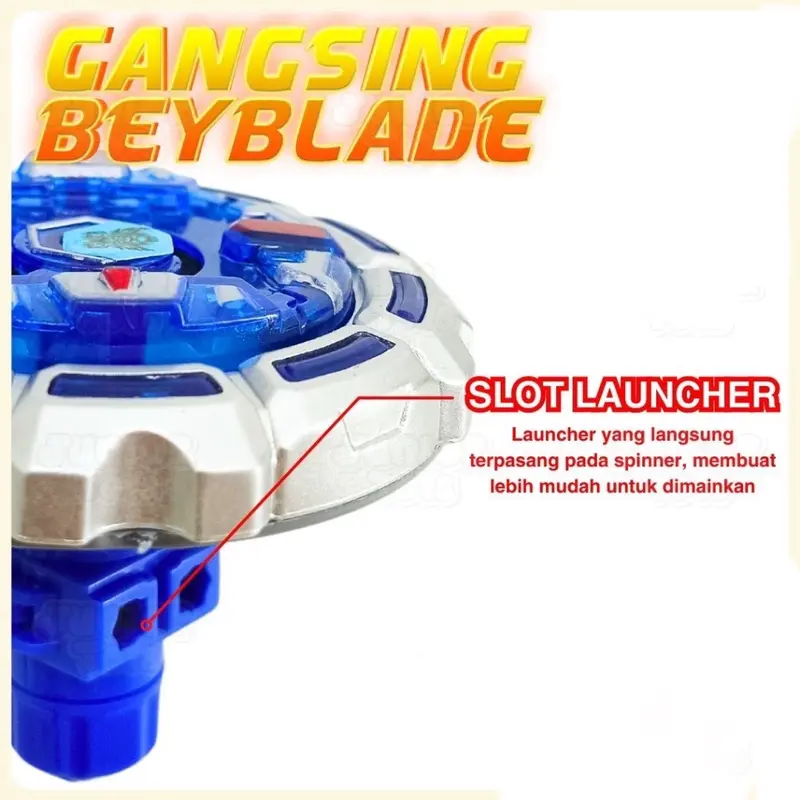 Mainan anak gangsing petarung spinning top isi 2pcs gasing Toys 5