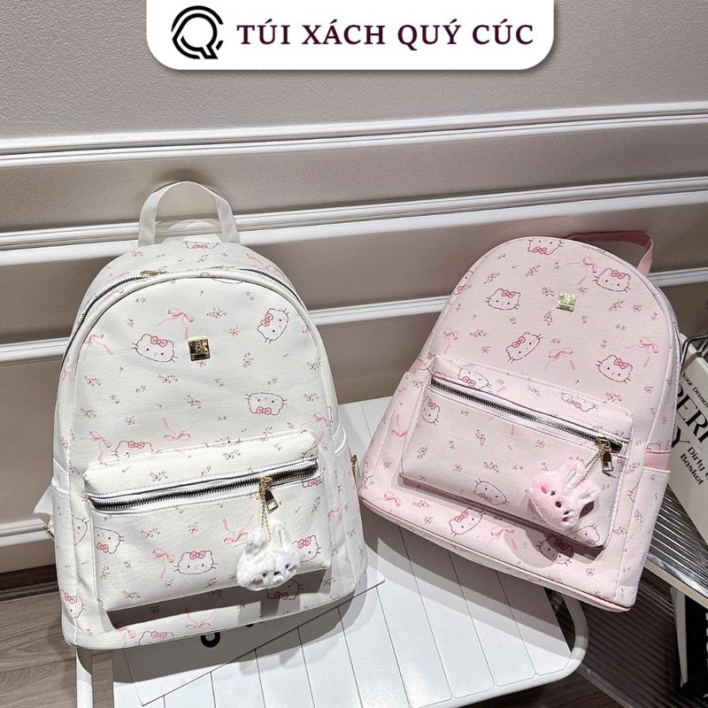 Balo Quai Nhỏ Hello Kitty đi học nam nữ thời trang size 40 vừa A4 laptop chất…