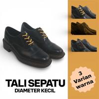 Gambar ￼DAZZLEDOCS Tali Sepatu Boots Diameter Kecil 2MM Bulat Hitam Kuning Coklat - Hitam, 65cm dari Dazzledocs. Kota Bandung 1 Tokopedia