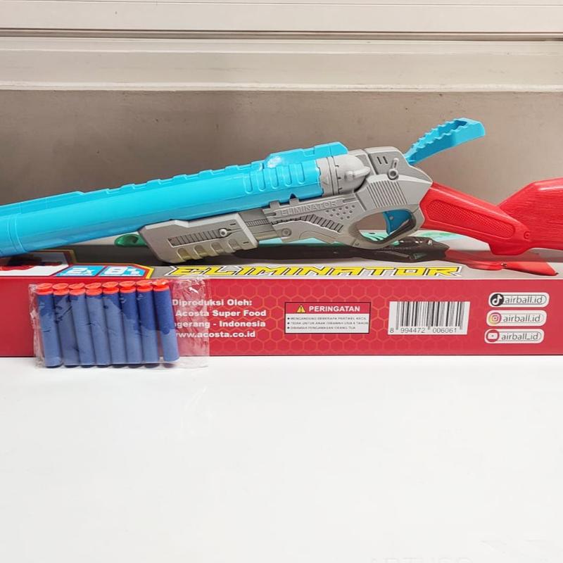 Mainan Anak Senjata Senapan Tembak Tembakan Pestol Pistolan Mainan NERF STRIKE OUT AIRBALL Mainan Anak Peluru Busa Mainan KAdo Ulang Tahun Anak Laki laki 1