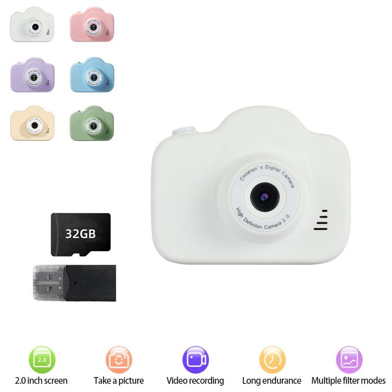 Máy ảnh trẻ em Máy ảnh kỹ thuật số Máy ảnh Video Đồ chơi trẻ em Kích thước nhỏ với màn hình màu Thích hợp cho trẻ em 465800 SH