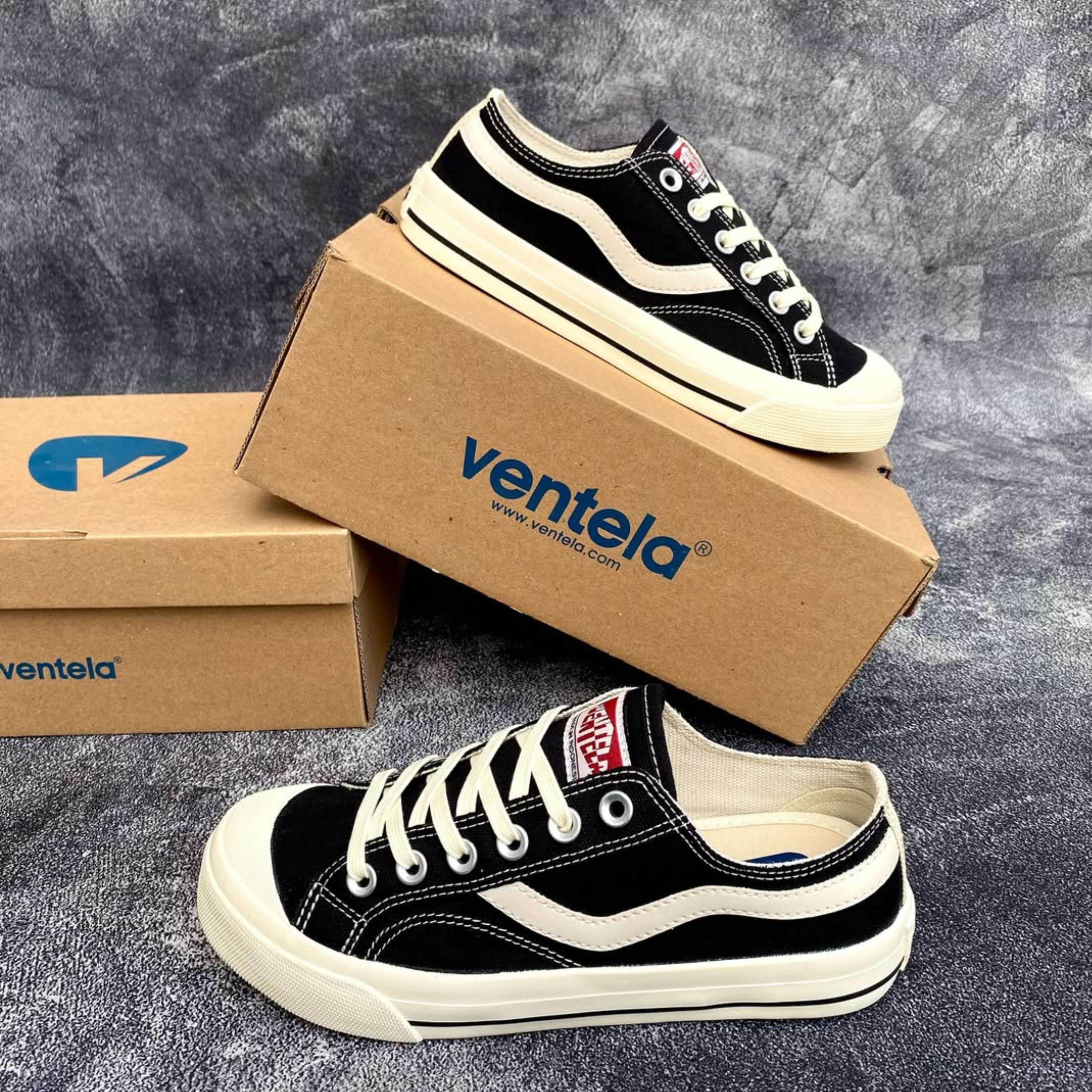 Sepatu Ventela Public Low And High Black Natural - Sepatu Sekolah Warna Hitam Putih Anak Laki-Laki Dan Perempuan SD, SMP, SMA Terbaru New Sepatu Hits