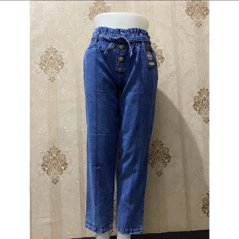 Celana Beggy Pants Jeans Wanita//Beggy Pants Jeans Kancing 3 Dewasa Panjang 3